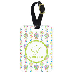 Dreamcatcher Metal Luggage Tag w/ Name and Initial