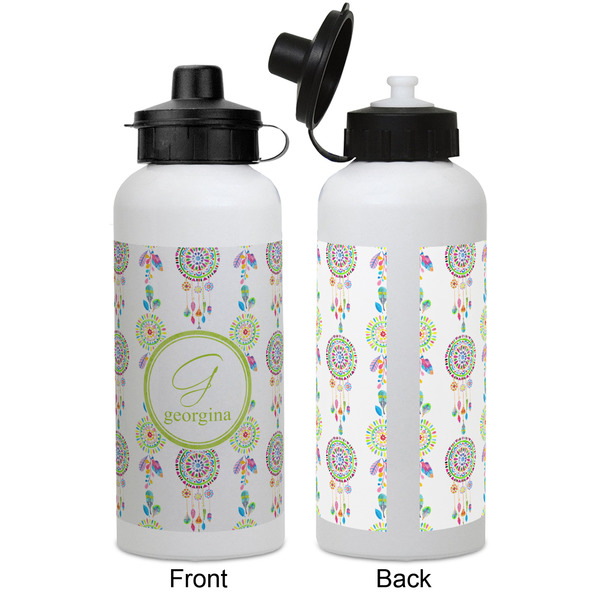 Dreamcatcher Aluminum Water Bottle - White APPROVAL