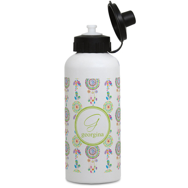 Custom Dreamcatcher Water Bottles - Aluminum - 20 oz - White (Personalized)