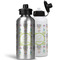 Dreamcatcher Aluminum Water Bottles - MAIN (white &silver)
