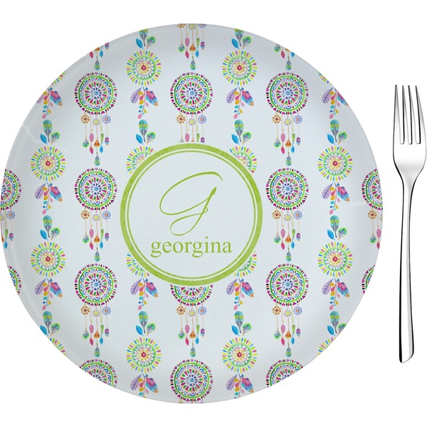 Custom Dreamcatcher 8" Glass Appetizer / Dessert Plates - Single or Set (Personalized)