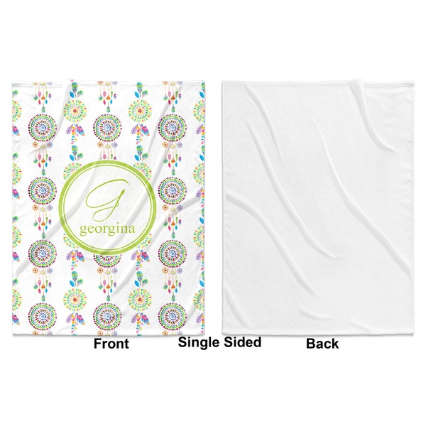 Dreamcatcher Baby Blanket (Single Side - Printed Front, White Back)
