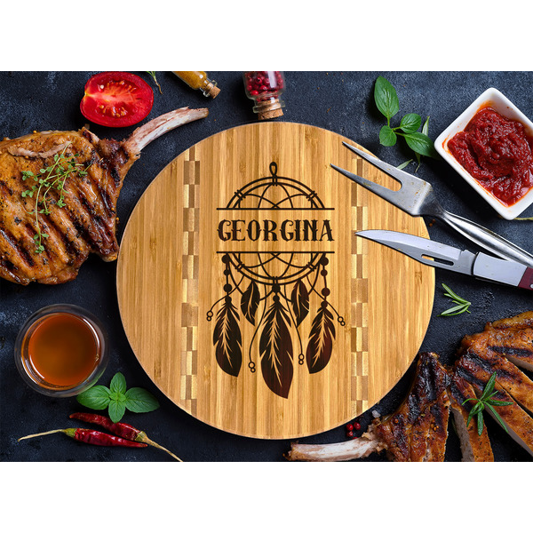 Dreamcatcher Bamboo Cutting Boards - LIFESTYLE
