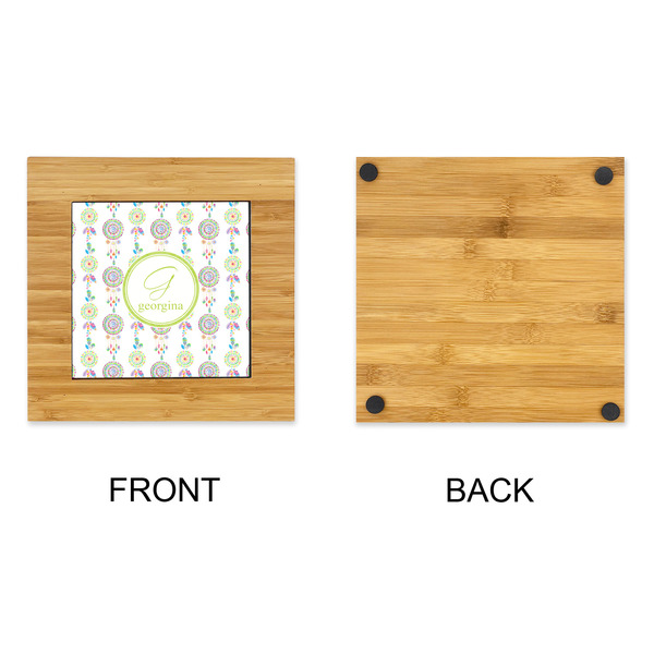 Dreamcatcher Bamboo Trivet with 6" Tile - APPROVAL