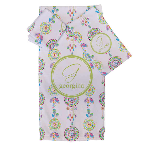 Custom Dreamcatcher Bath Towel Set - 3 Pcs (Personalized)