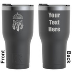 Dreamcatcher RTIC Tumbler - Black - Engraved Front & Back (Personalized)