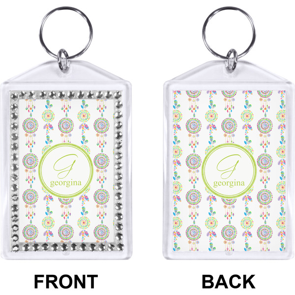 Dreamcatcher Bling Keychain (Front + Back)