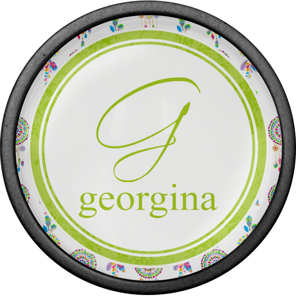 Dreamcatcher Cabinet Knob - Black - Front