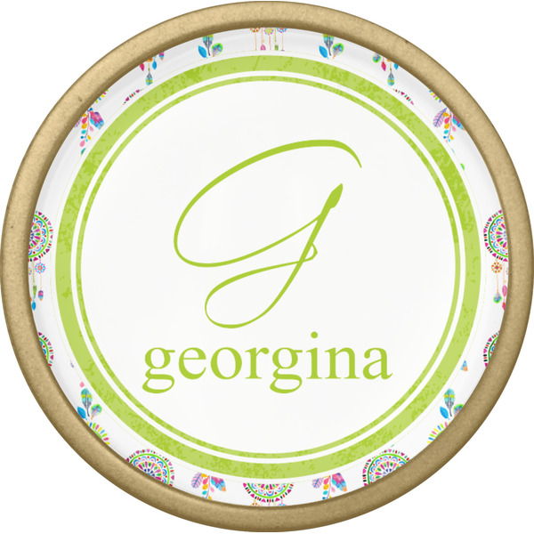 Dreamcatcher Cabinet Knob - Gold - Front