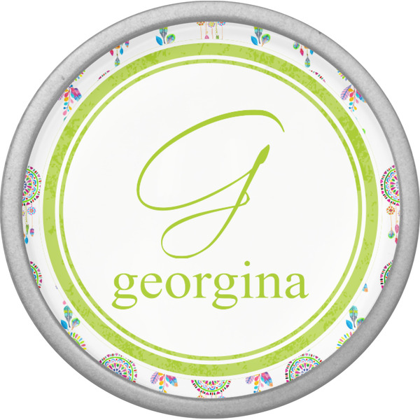 Dreamcatcher Cabinet Knob - Nickel - Front