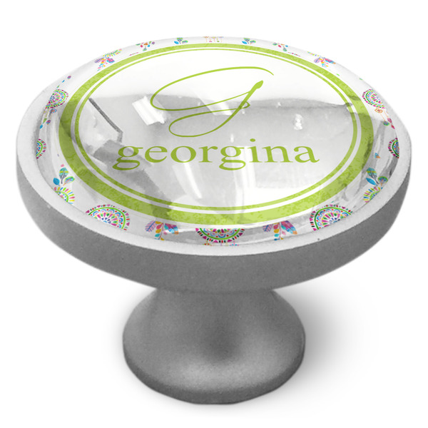 Dreamcatcher Cabinet Knob - Nickel - Side