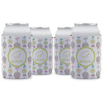 Dreamcatcher Can Cooler (12 oz) - Set of 4 w/ Name and Initial