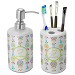 Dreamcatcher Ceramic Bathroom Accessories Set (Personalized)