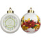 Dreamcatcher Ceramic Christmas Ornament - Poinsettias (APPROVAL)