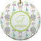 Dreamcatcher Ceramic Flat Ornament - Circle (Front)