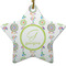 Dreamcatcher Star Ceramic Ornament w/ Name and Initial