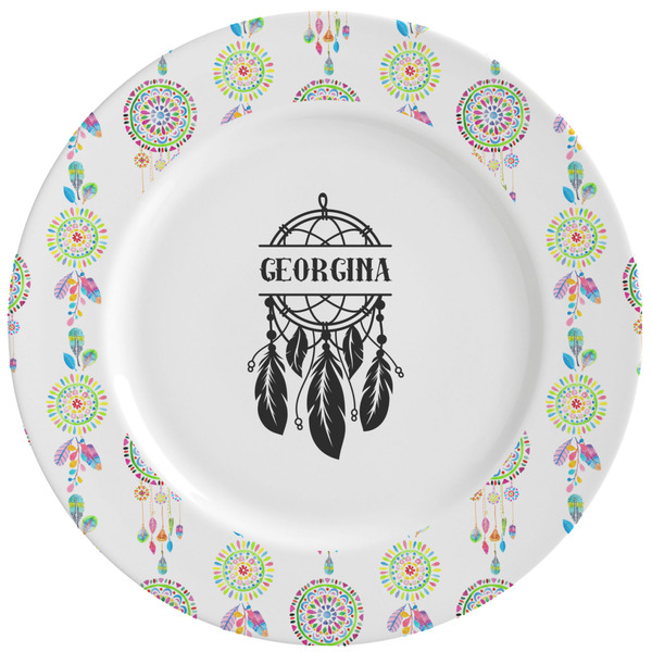 Custom Dreamcatcher Ceramic Dinner Plates (Set of 4) (Personalized)