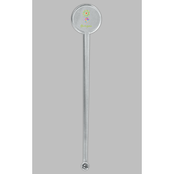 Dreamcatcher Clear Plastic 7" Stir Stick - Round - Single Stick