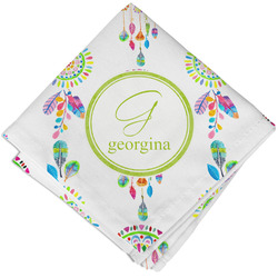 Dreamcatcher Cloth Cocktail Napkin - Single w/ Name and Initial