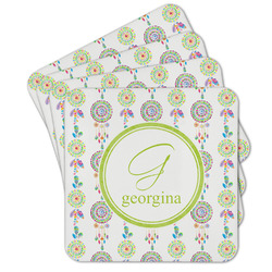 Dreamcatcher Cork Coaster - Set of 4 w/ Name and Initial