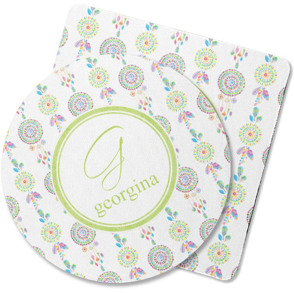 Custom Dreamcatcher Rubber Backed Coaster (Personalized)