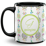Dreamcatcher 11 Oz Coffee Mug - Black (Personalized)
