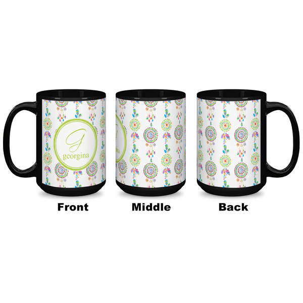 Dreamcatcher Coffee Mug - 15 oz - Black APPROVAL