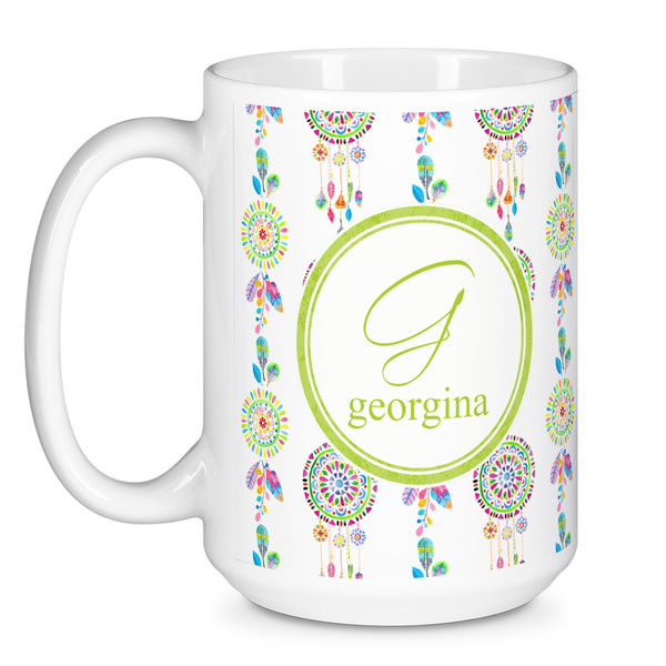 Dreamcatcher Coffee Mug - 15 oz - White