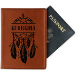 Dreamcatcher Passport Holder - Faux Leather - Double Sided (Personalized)