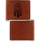 Dreamcatcher Cognac Leatherette Bifold Wallets - Front and Back Single Sided - Apvl