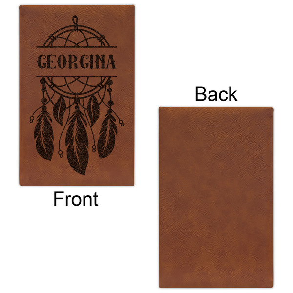 Dreamcatcher Cognac Leatherette Journal - Single Sided - Apvl