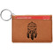 Dreamcatcher Cognac Leatherette Keychain ID Holders - Front Credit Card