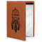 Dreamcatcher Cognac Leatherette Portfolios with Notepad - Small - Main