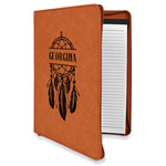 Dreamcatcher Leatherette Zipper Portfolio with Notepad - Single Sided (Personalized)