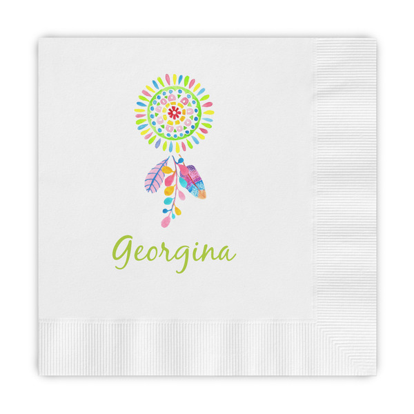 Custom Dreamcatcher Embossed Decorative Napkins (Personalized)