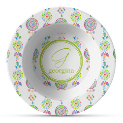 Dreamcatcher Plastic Bowl - Microwave Safe - Composite Polymer (Personalized)