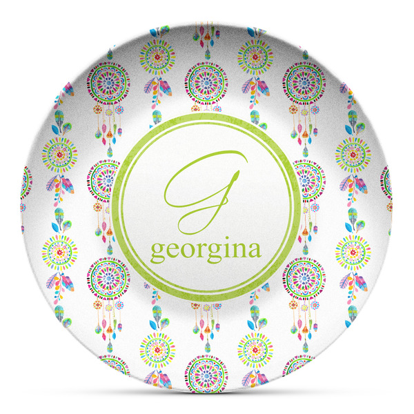 Custom Dreamcatcher Microwave Safe Plastic Plate - Composite Polymer (Personalized)