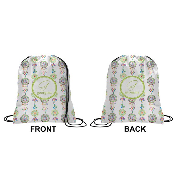 Dreamcatcher Drawstring Backpack Front & Back Small