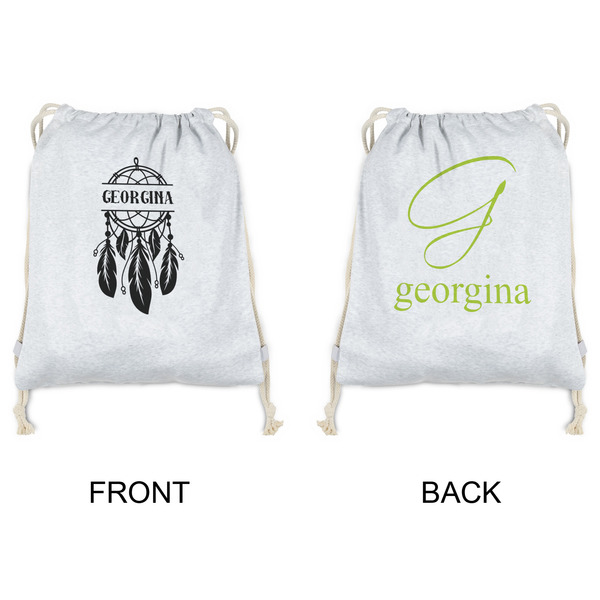 Dreamcatcher Drawstring Backpacks - Sweatshirt Fleece - Double Sided - APPROVAL