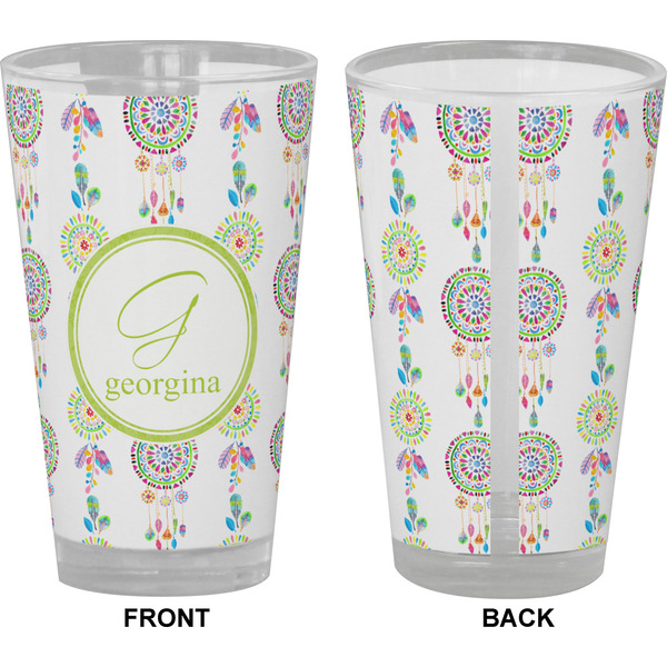 Dreamcatcher Pint Glass - Full Color - Front & Back Views