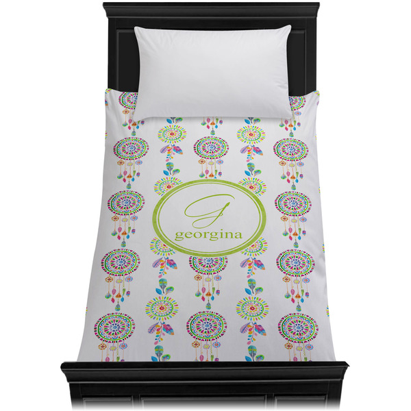 Dreamcatcher Duvet Cover - Twin - On Bed - No Prop