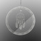 Dreamcatcher Engraved Glass Ornament - Round (Front)