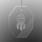 Dreamcatcher Engraved Glass Ornament - Octagon (Personalized)