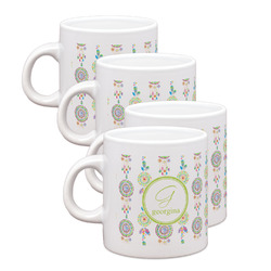 Dreamcatcher Single Shot Espresso Cups - Set of 4 (Personalized)