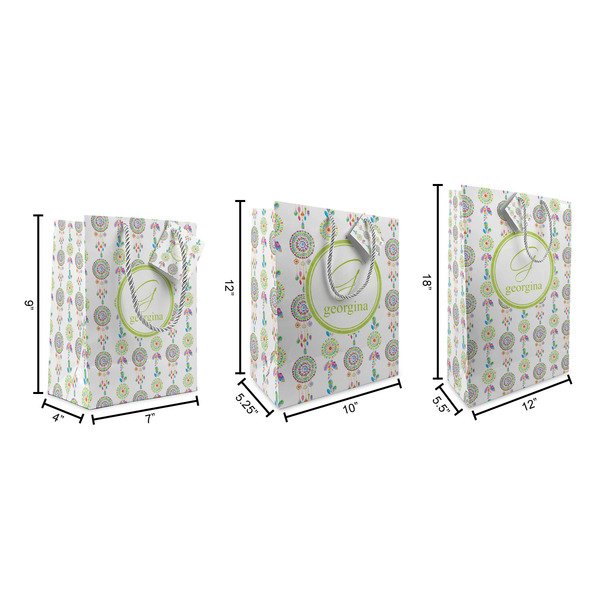 Dreamcatcher Gift Bags - All Sizes - Dimensions