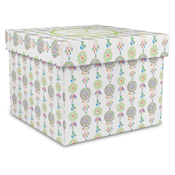 Custom Dreamcatcher Gift Box with Lid - Canvas Wrapped - X-Large (Personalized)