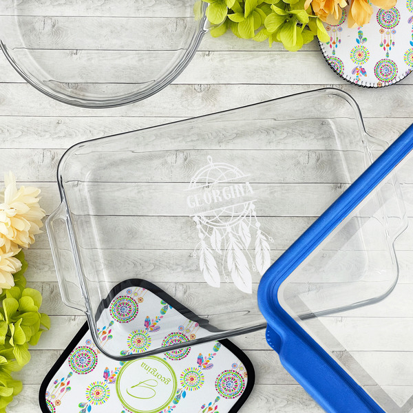 Dreamcatcher Glass Baking Dish - LIFESTYLE (13x9)