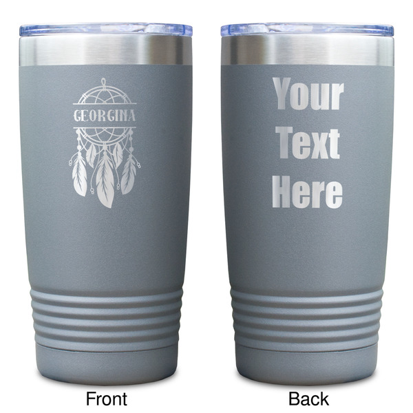 Dreamcatcher Gray Polar Camel Tumbler - 20oz - Double Sided - Approval