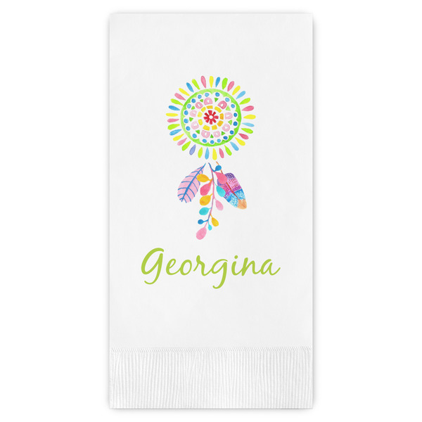 Custom Dreamcatcher Guest Napkins - Full Color - Embossed Edge (Personalized)