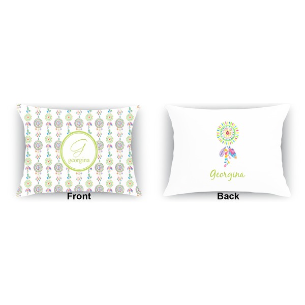 Dreamcatcher  Indoor Rectangular Burlap Pillow (Front and Back)